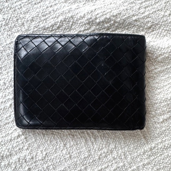 Bottega Veneta Other - Bottega Veneta Intrecciato‎ Leather Men's Bi Fold Wallet Black Made in Italy